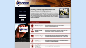 What Econogroup.co.za website looked like in 2019 (4 years ago)