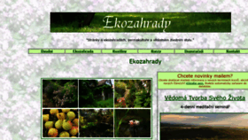 What Ekozahrady.cz website looked like in 2019 (4 years ago)
