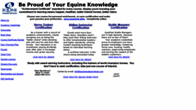 What Equinestudiesinstitute.com website looked like in 2019 (4 years ago)