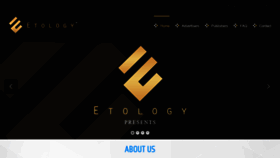 What Etology.com website looked like in 2019 (4 years ago)