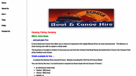 What Echucaboatcanoehire.com website looked like in 2019 (4 years ago)