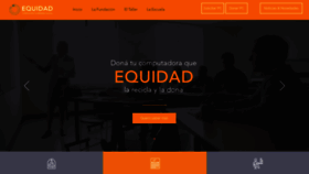 What Equidad.org website looked like in 2019 (4 years ago)
