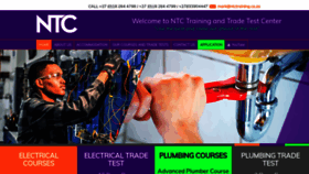 What Electricalcourses.co.za website looked like in 2019 (4 years ago)