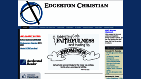 What Edgertonchristianschool.org website looked like in 2019 (4 years ago)