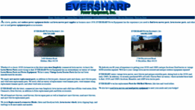 What Eversharppowerequipment.com website looked like in 2019 (4 years ago)