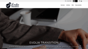 What Evoliatransition.com website looked like in 2019 (4 years ago)