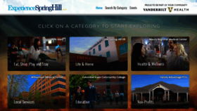 What Experiencespringhill.com website looked like in 2019 (4 years ago)