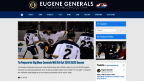 What Eugenegenerals.com website looked like in 2019 (4 years ago)