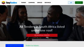 What Easytenders.co.za website looked like in 2019 (6 years ago)