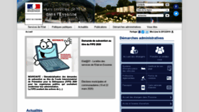 What Essonne.gouv.fr website looked like in 2019 (4 years ago)
