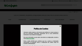 What Elcorteingles.pt website looked like in 2019 (4 years ago)
