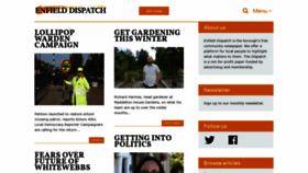 What Enfielddispatch.co.uk website looked like in 2019 (4 years ago)