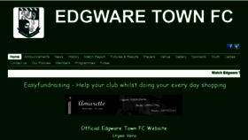 What Edgwaretownfc.co.uk website looked like in 2019 (4 years ago)