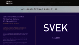 What Existentiellfilmfestival.se website looked like in 2019 (6 years ago)