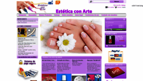 What Esteticaconarte.es website looked like in 2019 (4 years ago)