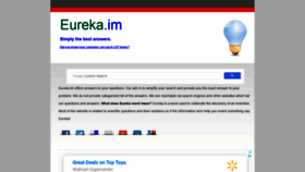 What Eureka.im website looked like in 2019 (4 years ago)