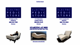 What Electropedic.com website looked like in 2019 (6 years ago)