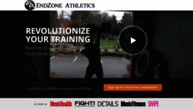 What Endzoneathletics.com website looked like in 2019 (4 years ago)