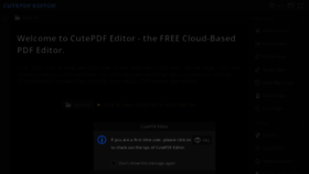 What Editor.cutepdf.com website looked like in 2019 (4 years ago)