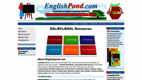 What Englishpond.com website looked like in 2019 (4 years ago)