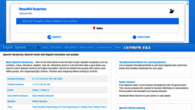 What Englishnspanish.com website looked like in 2019 (4 years ago)