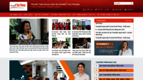 What E-connecthaiphong.edu.vn website looked like in 2019 (4 years ago)