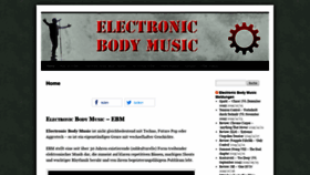 What Electronic-body-music.eu website looked like in 2019 (4 years ago)
