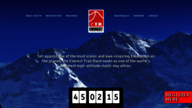 What Everesttrailrace.co.uk website looked like in 2019 (4 years ago)