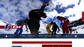 What Esf-flaine.fr website looked like in 2019 (4 years ago)
