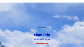 What Ekon.info website looked like in 2019 (4 years ago)