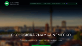 What Ekologickaznamka.cz website looked like in 2019 (4 years ago)