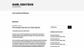 What Edutech.dz website looked like in 2019 (4 years ago)
