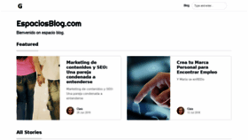 What Espaciosblog.com website looked like in 2019 (4 years ago)