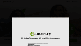 What Entdecke.ancestry.de website looked like in 2019 (4 years ago)
