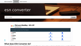 What Esnconverter.com website looked like in 2019 (4 years ago)