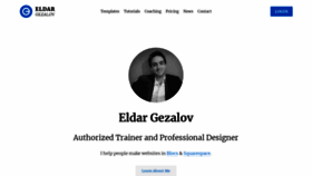 What Eldargezalov.com website looked like in 2019 (4 years ago)
