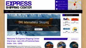 What Expressshipcenter.com website looked like in 2019 (4 years ago)
