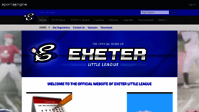 What Exeterlittleleague.com website looked like in 2019 (4 years ago)