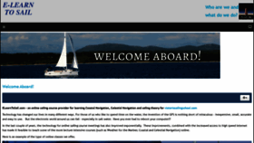 What Elearntosail.com website looked like in 2019 (4 years ago)