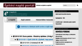 What Epitesinaplo-vezetes.hu website looked like in 2019 (4 years ago)