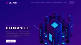 What Elixirnode.com website looked like in 2019 (4 years ago)