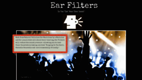 What Earfilters.net website looked like in 2019 (5 years ago)