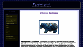 What Egyptological.com website looked like in 2019 (4 years ago)
