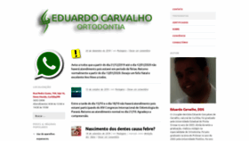 What Eduardocarvalhoortodontia.com.br website looked like in 2019 (4 years ago)