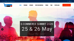 What E-commercesummit.com website looked like in 2019 (4 years ago)