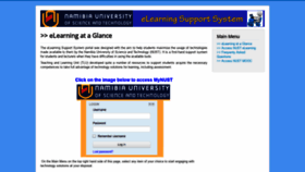 What Elearning.nust.na website looked like in 2019 (4 years ago)