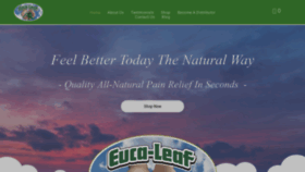 What Euca-leaf.com website looked like in 2019 (4 years ago)
