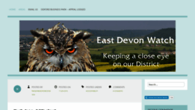 What Eastdevonwatch.org website looked like in 2019 (4 years ago)