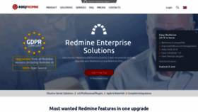 What Easyredmine.com website looked like in 2020 (4 years ago)