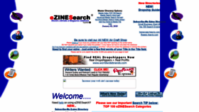 What Ezinesearch.com website looked like in 2020 (4 years ago)